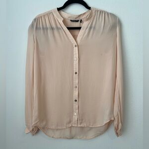 Marciano Women's SILK Top Blouse Orange Size XS (0575)